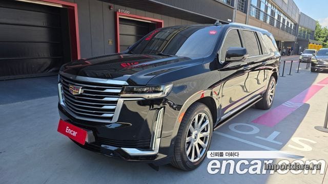 CADILLAC ESCALADE 2021 — 92 953 км, чёрный, Корея — под ключ — фото 1