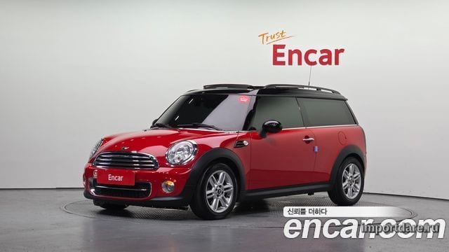 MINI COOPER D CLUBMAN 2014 — 82 283 км, красный, Корея — под ключ — фото 1