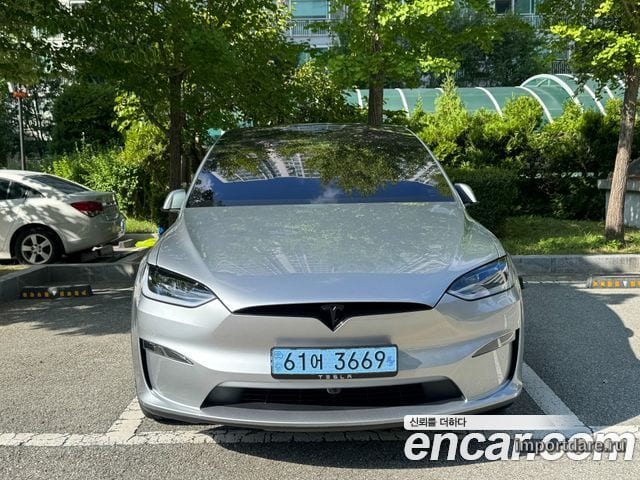 Tesla Model X сзади