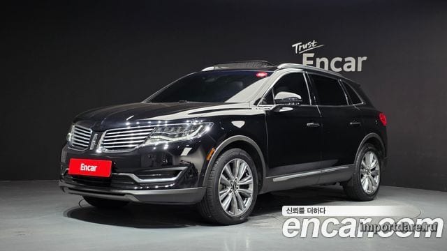 LINCOLN MKX 2017 — 113 269 км, чёрный, Корея — под ключ — фото 1