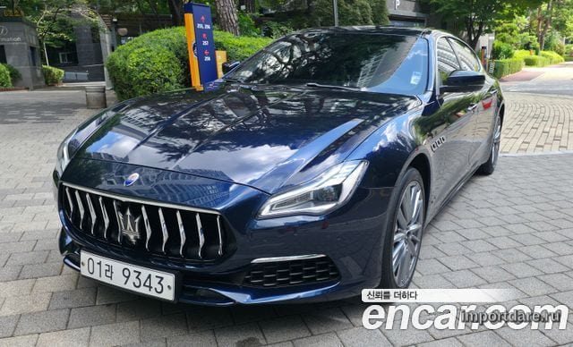 MASERATI QUATTROPORTE 2019 — 120 000 км, синий, Корея — под ключ — фото 1