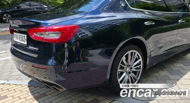 MASERATI QUATTROPORTE 2019 — 120 000 км, синий, Корея — под ключ — фото 2