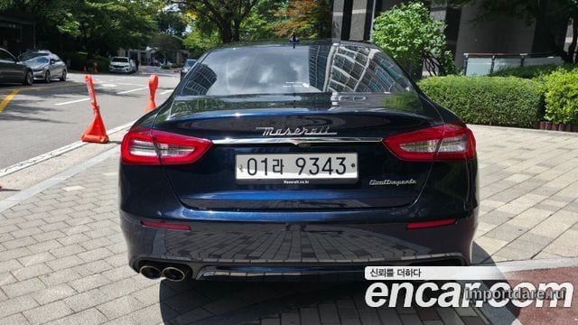 MASERATI QUATTROPORTE 2019 — 120 000 км, синий, Корея — под ключ — фото 4