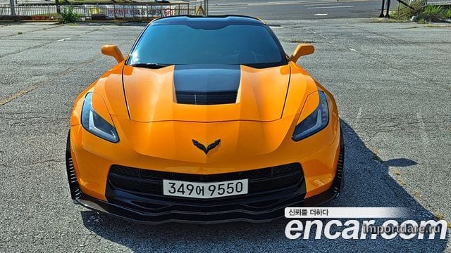 CHEVROLET CORVETTE 2014 — 53 000 км, синий, Корея — под ключ — фото 2