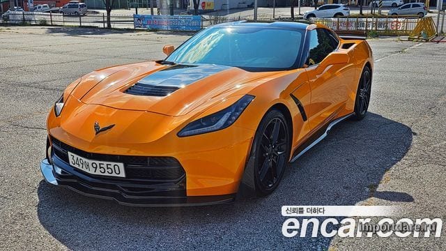 CHEVROLET CORVETTE 2014 — 53 000 км, синий, Корея — под ключ — фото 3