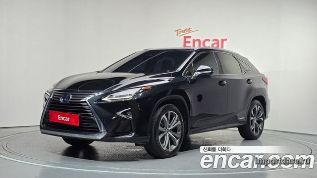LEXUS RX450H 2019 — 103 429 км, чёрный, Корея — под ключ — фото 1