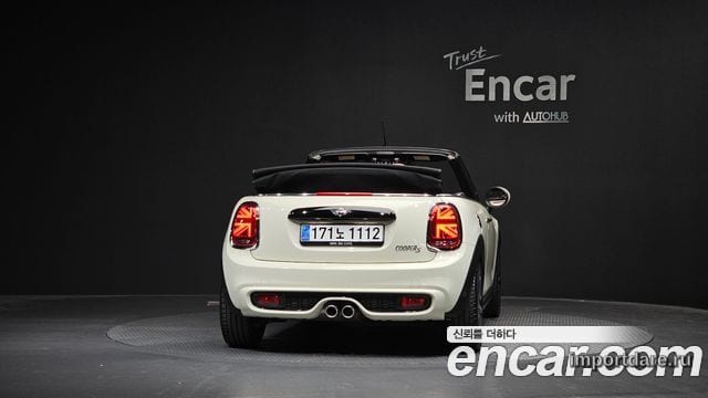 MINI COOPER S CONVERTIBLE 2018 — 83 758 км, белый-перламутр, Корея — под ключ — фото 4