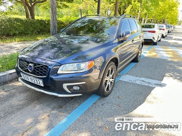 VOLVO XC70 2014 — 152 272 км, синий, Корея — под ключ — фото 1