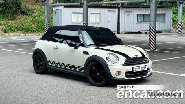 MINI COOPER CONVERTIBLE 2012 — 122 429 км, белый-перламутр, Корея — под ключ — фото 10