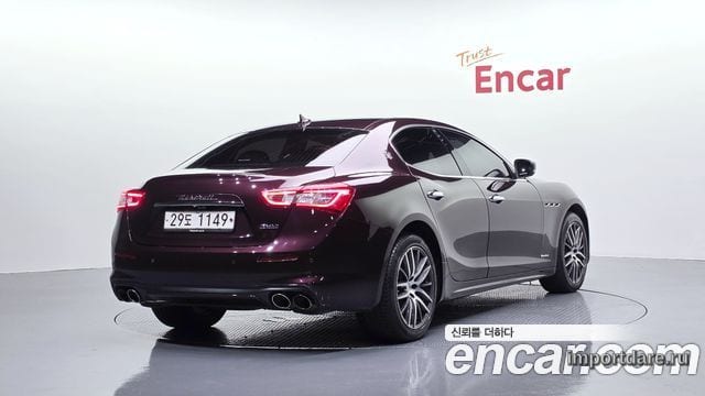 MASERATI GHIBLI 2019 — 66 241 км, бордовый, Корея — под ключ — фото 1