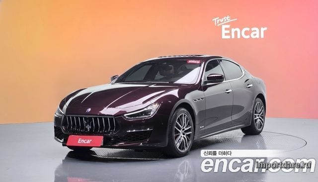 MASERATI GHIBLI 2019 — 66 241 км, бордовый, Корея — под ключ — фото 2