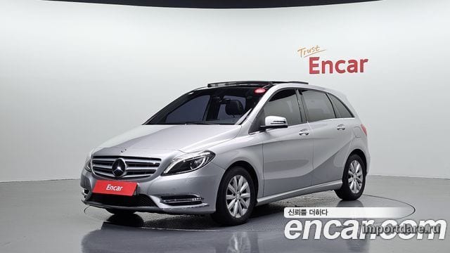MERCEDES-BENZ B-CLASS W246 2015 — 27 537 км, серебристый, Корея — под ключ — фото 1