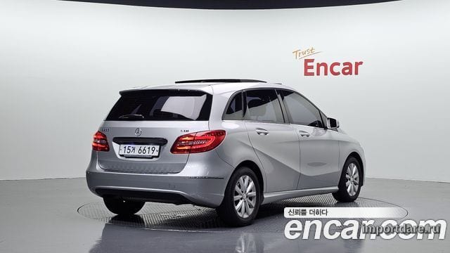 MERCEDES-BENZ B-CLASS W246 2015 — 27 537 км, серебристый, Корея — под ключ — фото 2