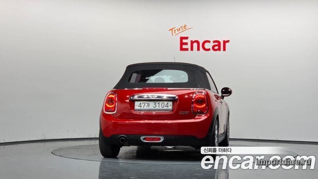 MINI COOPER CONVERTIBLE 2017 — 82 043 км, красный, Корея — под ключ — фото 4