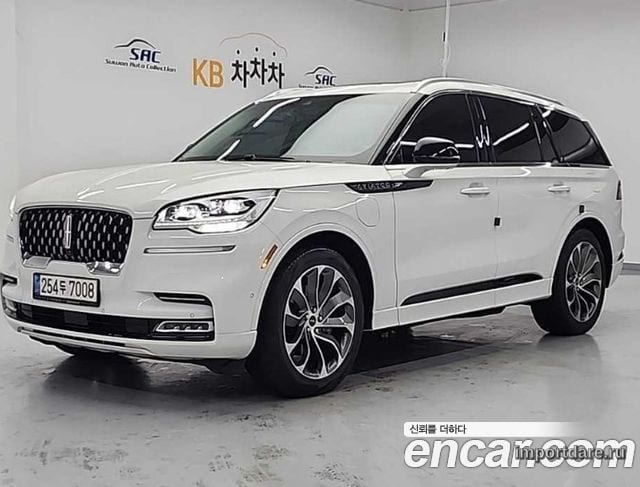 LINCOLN AVIATOR 2021 — 54 435 км, белый, Корея — под ключ — фото 1