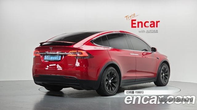 TESLA MODEL X 2019 — 102 935 км, красный, Корея — под ключ — фото 1