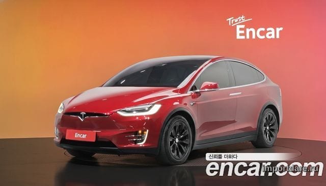 TESLA MODEL X 2019 — 102 935 км, красный, Корея — под ключ — фото 2