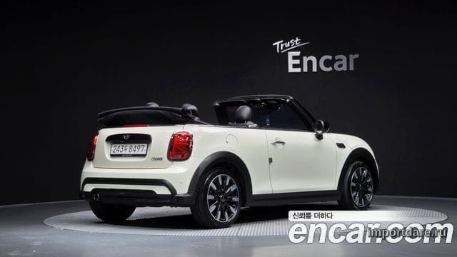 MINI COOPER CONVERTIBLE 2022 — 76 903 км, белый-перламутр, Корея — под ключ — фото 2