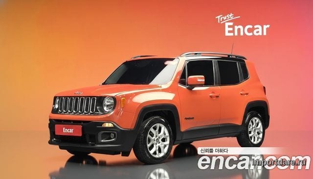 JEEP RENEGADE 2017 — 118 221 км, оранжевый, Корея — под ключ — фото 2