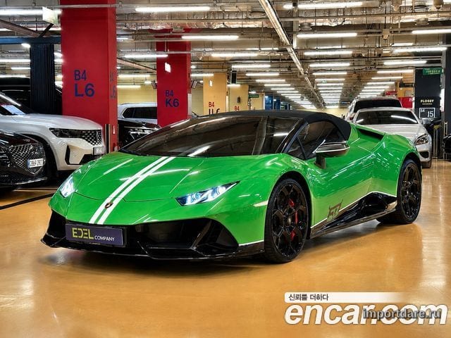 LAMBORGHINI HURACAN 2023 — 50 км, зелёный, Корея — под ключ — фото 2