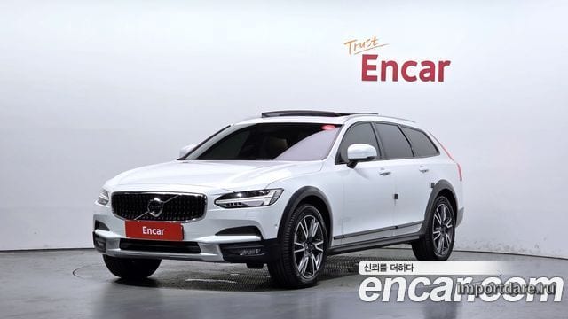 VOLVO V90 CROSS COUNTRY 2020 — 84 851 км, белый, Корея — под ключ — фото 1