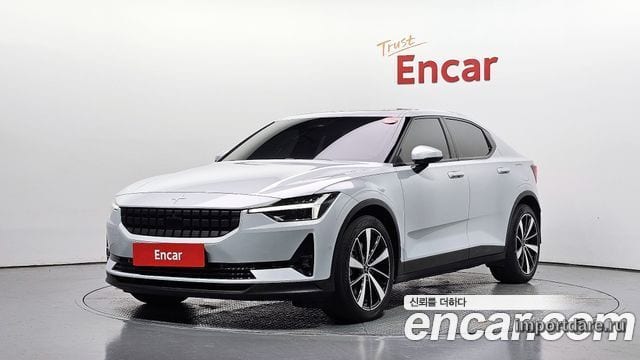 POLESTAR POLESTAR 2 2022 — 106 151 км, светло-серебристый, Корея — под ключ — фото 1