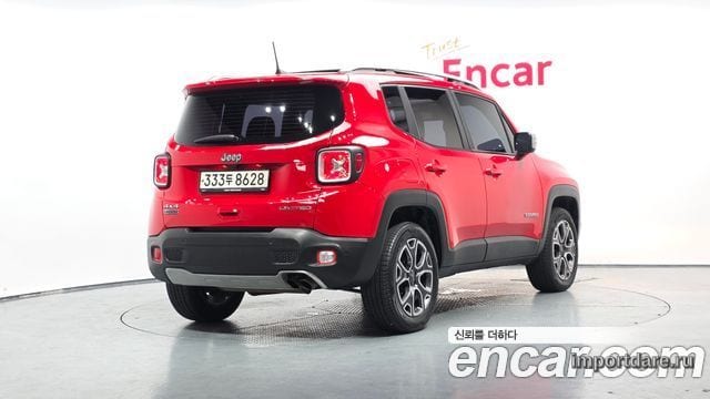 JEEP RENEGADE 2018 — 76 834 км, красный, Корея — под ключ — фото 1