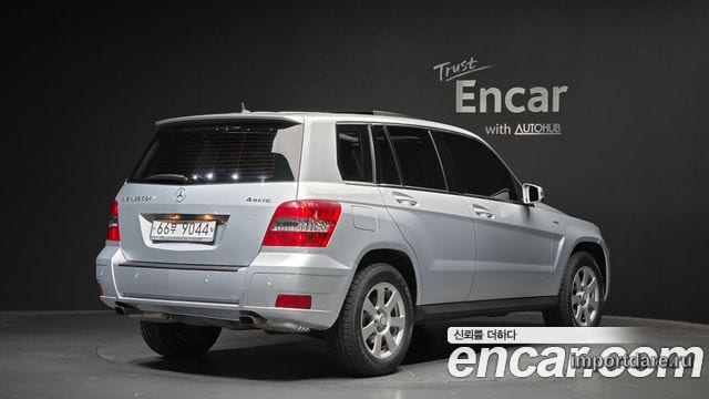 MERCEDES-BENZ GLK-CLASS X204 2010 — 141 180 км, серебристый, Корея — под ключ — фото 1