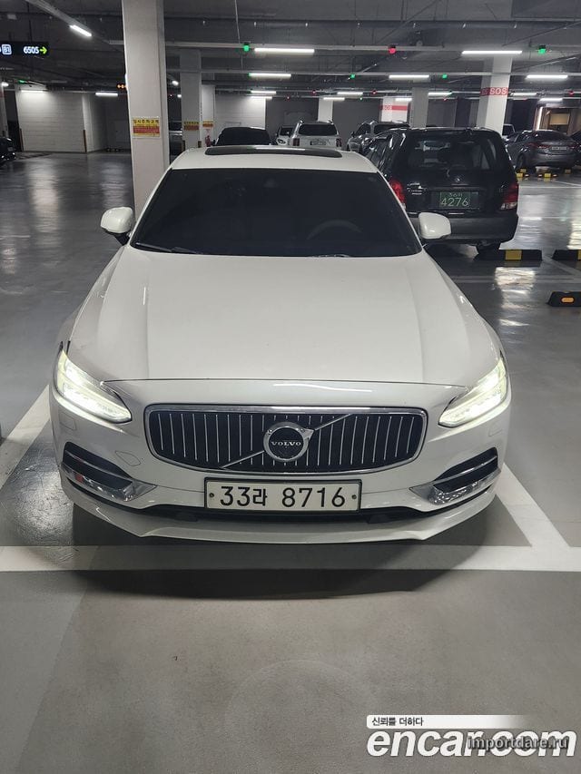 VOLVO S90 2019 — 169 000 км, белый, Корея — под ключ — фото 3