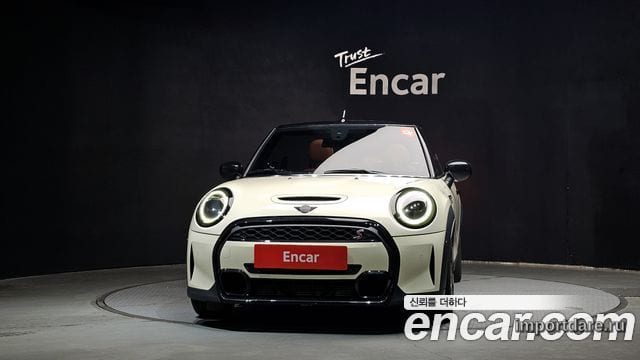 MINI COOPER S CONVERTIBLE 2022 — 41 535 км, белый-перламутр, Корея — под ключ — фото 3