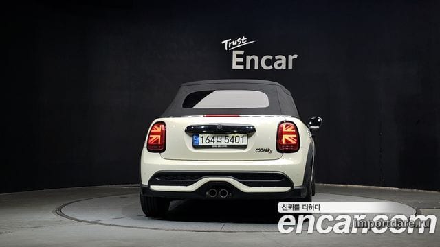 MINI COOPER S CONVERTIBLE 2022 — 41 535 км, белый-перламутр, Корея — под ключ — фото 4