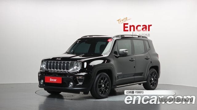 JEEP RENEGADE 2019 — 51 764 км, чёрный, Корея — под ключ — фото 1