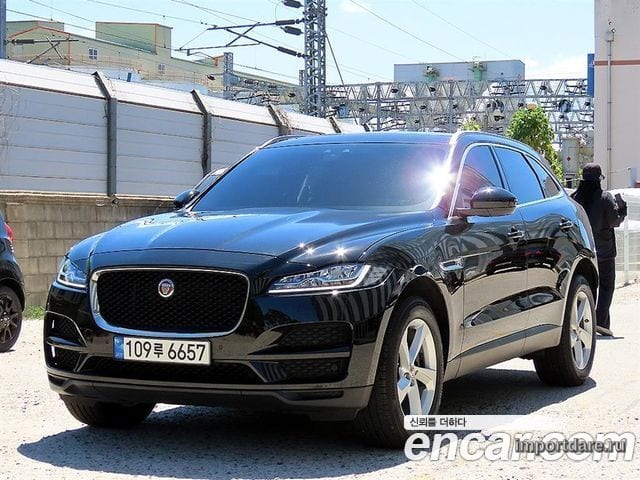 JAGUAR F-PACE 2019 — 109 176 км, чёрный, Корея — под ключ — фото 2