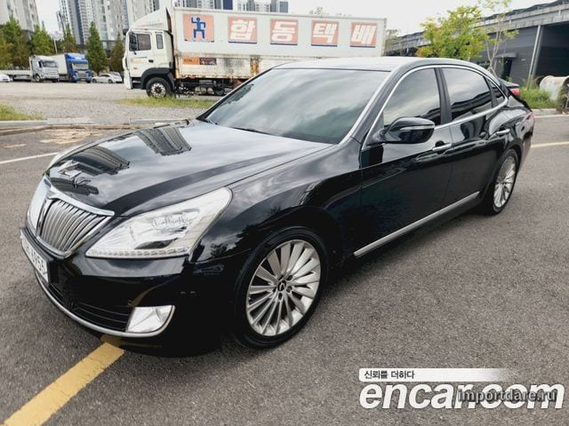 HYUNDAI EQUUS 2015 — 99 374 км, чёрный, Корея — под ключ — фото 5