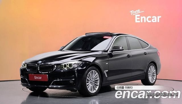 BMW 3 SERIES GT 2015 — 152 592 км, чёрный, Корея — под ключ — фото 2