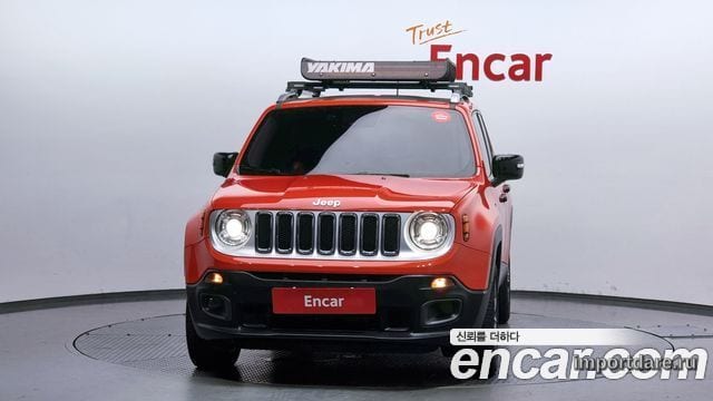 JEEP RENEGADE 2015 — 100 830 км, красный, Корея — под ключ — фото 3