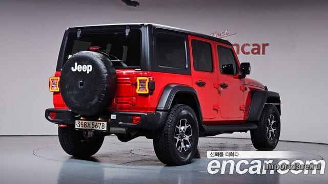 JEEP WRANGLER 2019 — 73 358 км, красный, Корея — под ключ — фото 1
