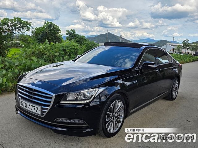 HYUNDAI GENESIS DH 2015 — 208 330 км, чёрный, Корея — под ключ — фото 1