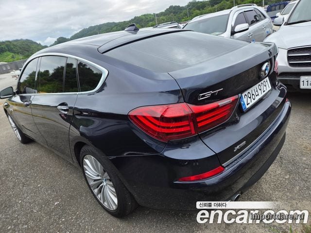 BMW 5 SERIES GT 2017 — 145 592 км, синий, Корея — под ключ — фото 4