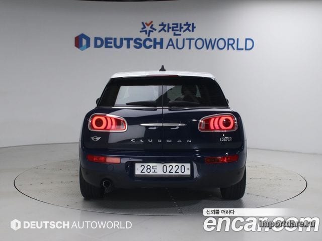 MINI COOPER CLUBMAN 2016 — 42 896 км, синий, Корея — под ключ — фото 4