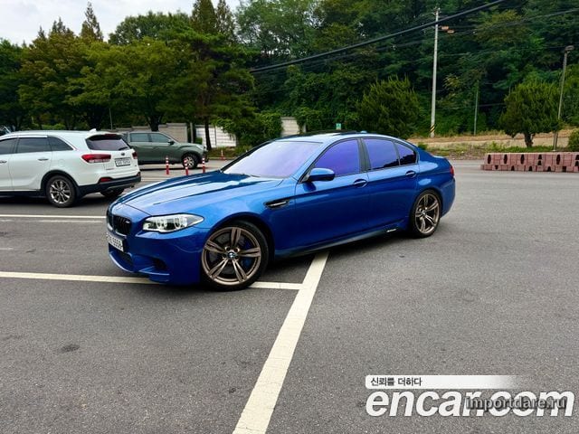 BMW M5 2016 — 50 000 км, синий, Корея — под ключ — фото 1