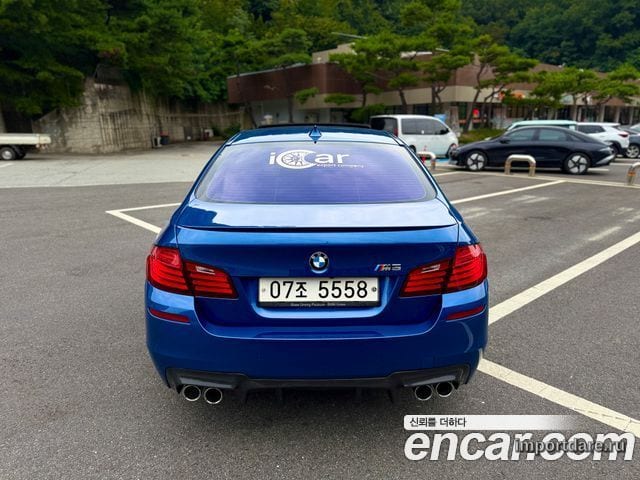 BMW M5 2016 — 50 000 км, синий, Корея — под ключ — фото 4
