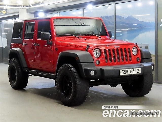 JEEP WRANGLER 2015 — 167 627 км, красный, Корея — под ключ — фото 1