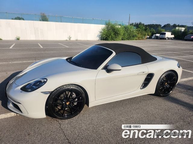 PORSCHE 718 BOXSTER 2021 — 15 300 км, серебристый, Корея — под ключ — фото 1
