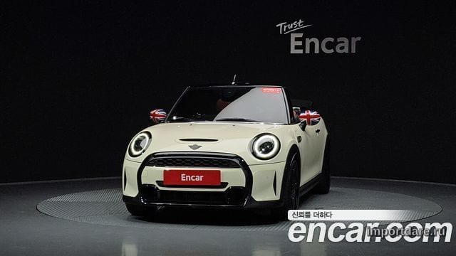 MINI COOPER S CONVERTIBLE 2022 — 63 059 км, белый-перламутр, Корея — под ключ — фото 3