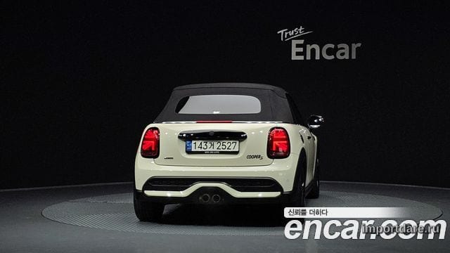 MINI COOPER S CONVERTIBLE 2022 — 63 059 км, белый-перламутр, Корея — под ключ — фото 4