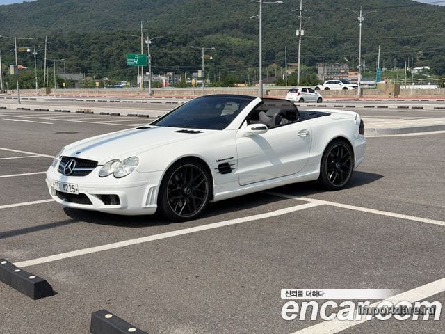 MERCEDES-BENZ SL-CLASS 2004 — 162 000 км, белый-перламутр, Корея — под ключ — фото 1