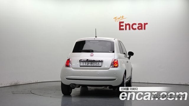 FIAT 500 2015 — 82 480 км, белый-перламутр, Корея — под ключ — фото 4