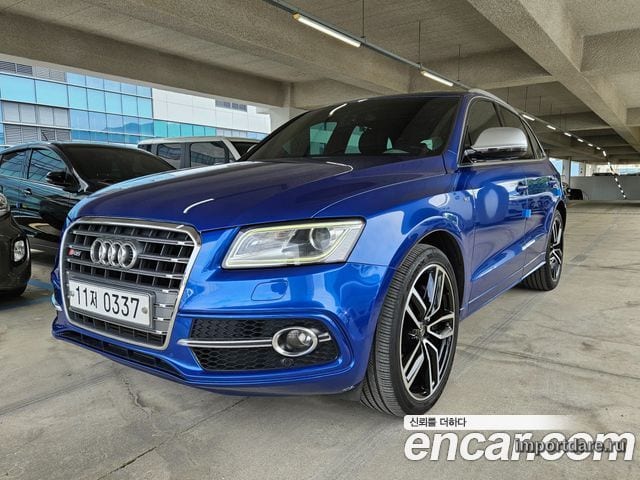 AUDI SQ5 2016 — 123 000 км, синий, Корея — под ключ — фото 1