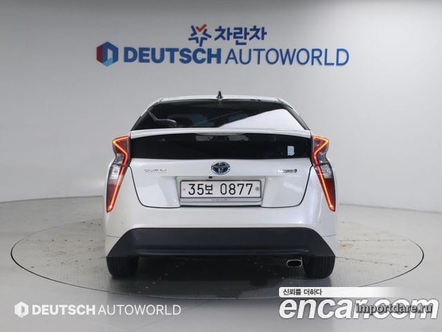 TOYOTA PRIUS 2016 — 127 516 км, белый, Корея — под ключ — фото 4